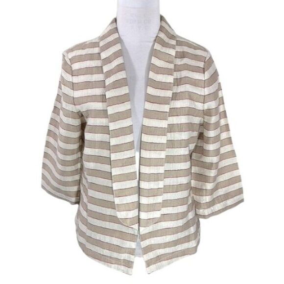 LOFT Linen Blazer Size 14 Jacket Blend Lightweight - Picture 1 of 11